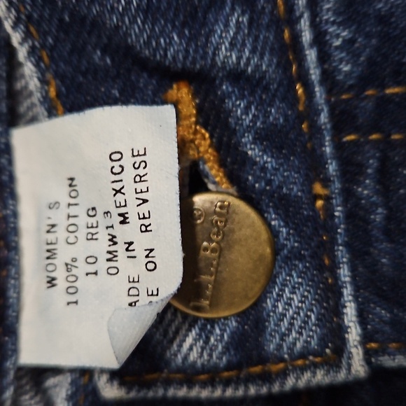 L.L.Bean Double L Relaxed Fit Women's Blue Jeans Size 10R - Picture 5 of 12
